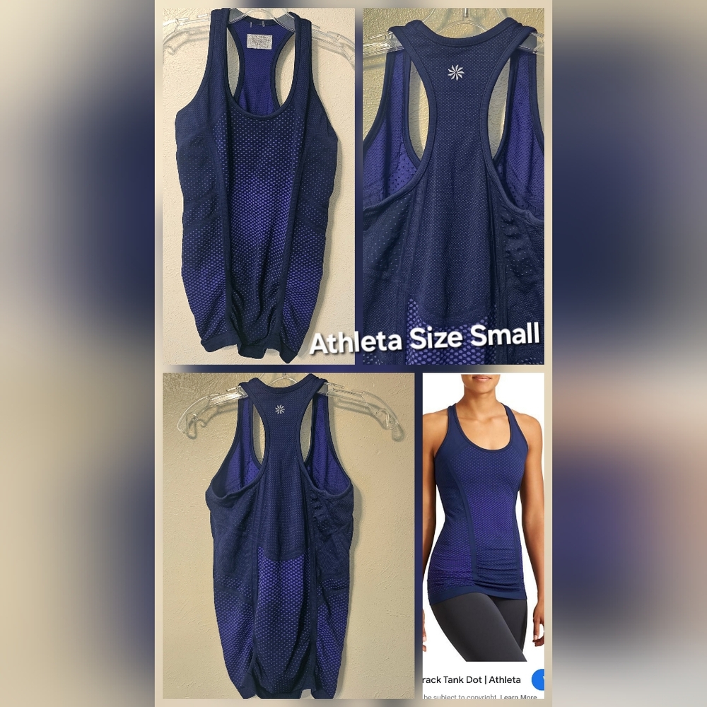 Athleta Fatsest Track Dot Tank top size small